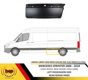 MERCEDES SPRINTER 2006 - 2018 LWB SIDE LOWER PANEL METAL REPAIR B4 WHEEL LEFT
