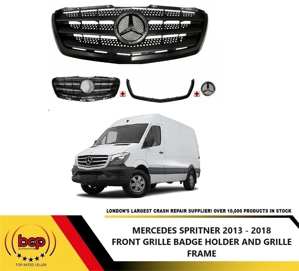 MERCEDES SPRINTER 2013 - 2018 FRONT GRILLE COMPLETE 3 PARTS TOGETHER