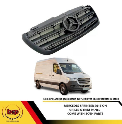 MERCEDES SPRINTER FRONT GRILLE NEW SHAPE FACELIFT 2018 ONWARDS 9108852600