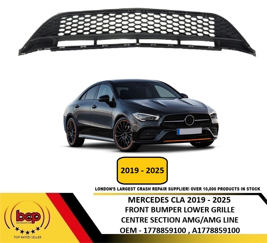 MERCEDES CLA X118 W118 2019 - 2025 FRONT BUMPER LOWER CENTRE GRILLE AMG LINE