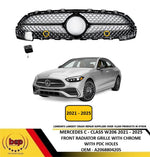 Load image into Gallery viewer, MERCEDES C CLASS W206 2021 - 2025 FRONT RADIATOR GRILLE WITH CHROME A2068804205