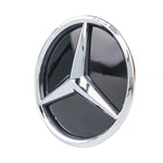 Load image into Gallery viewer, MERCEDES EMBLEM GRILLE EMBLEM STAR BLACK BACKING CHROME STAR 18.5CM
