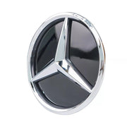 MERCEDES EMBLEM GRILLE EMBLEM STAR BLACK BACKING CHROME STAR 18.5CM