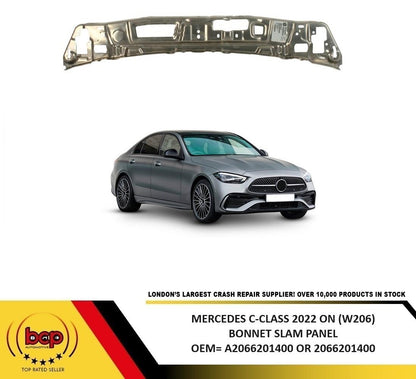 MERCEDES C CLASS W206 2022 ONWARDS BONNET SLAM PANEL LOCK CARRIER TOP SUPPORT