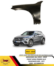 MERCEDES GLC 2015 - 2019 FRONT WING FENDER PRIMED ALUMINIUM PASSENGER SIDE LEFT