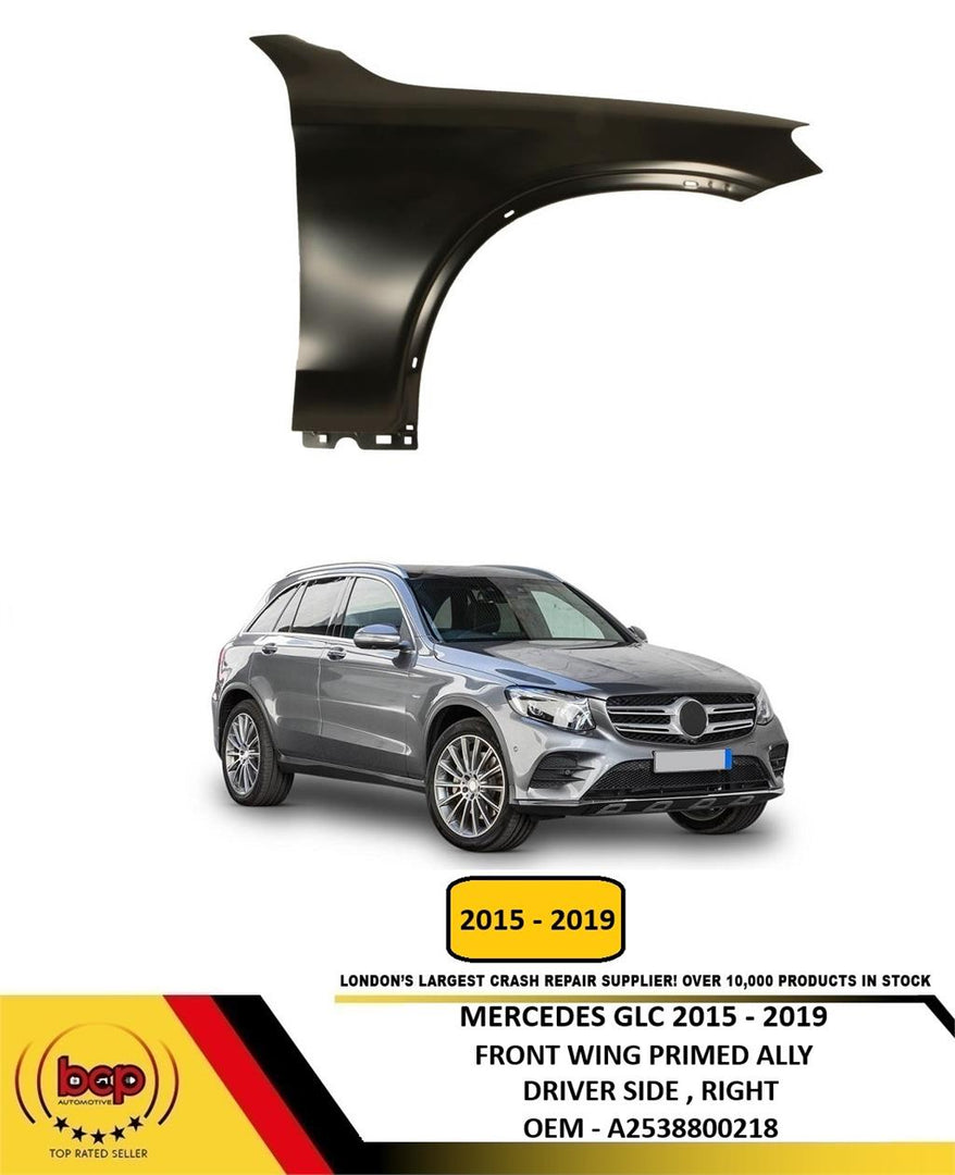 MERCEDES GLC 2015-2019 C253 W253 FRONT WING PRIMED ALUMINIUM DRIVER SIDE RIGHT