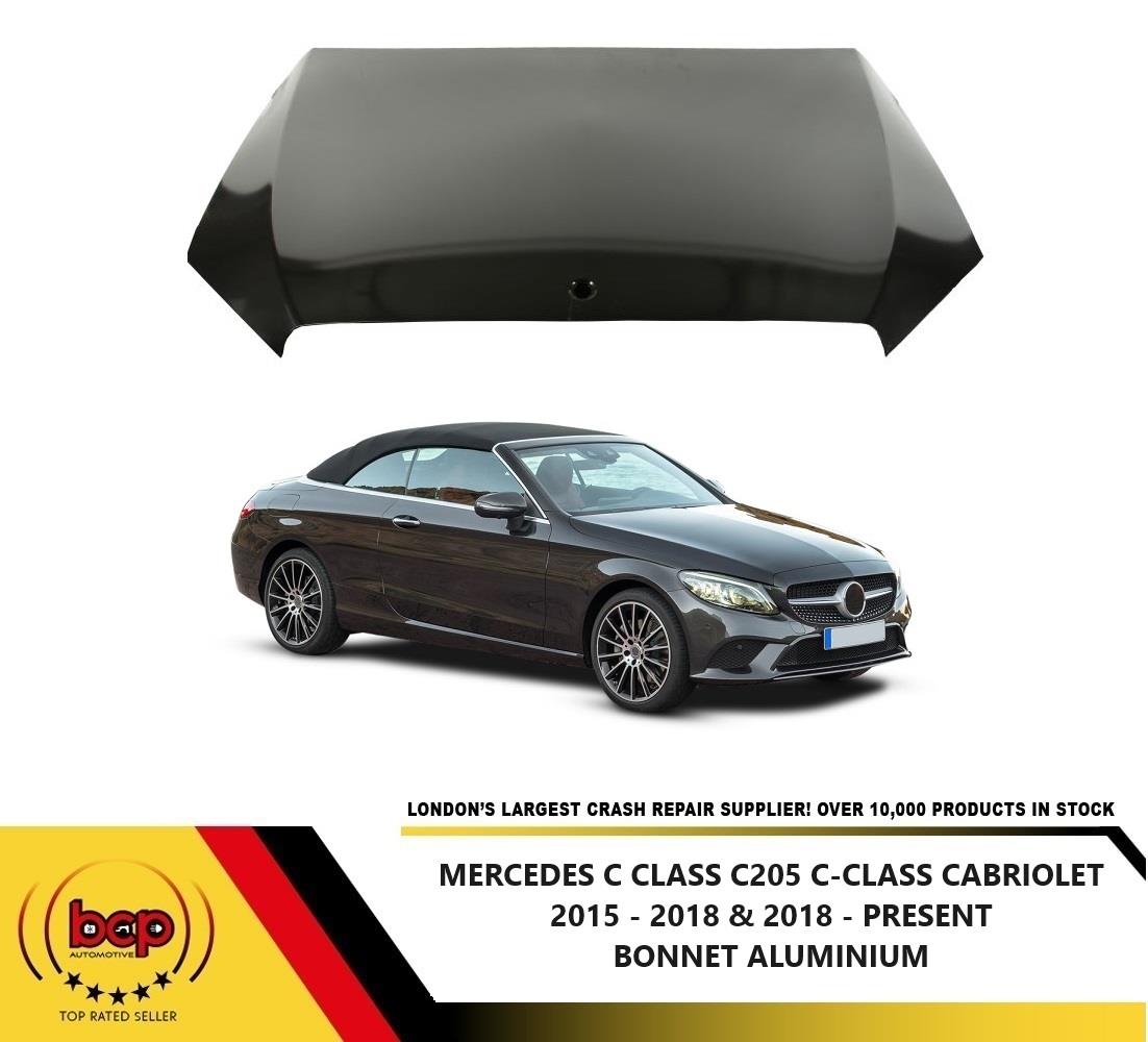 MERCEDES C - CLASS W205 S205 C205 2014 - 2022 BONNET HOOD PRIMED ALUMINIUM NEW