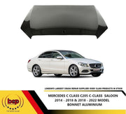 MERCEDES C CLASS W205 2014-2018 BONNET ALUMINIUM SALOON DELIVERED TO YOUR DOOR