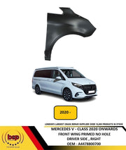 MERCEDES V - CLASS W447 2020 ON FRONT WING FENDER PRIMED NO HOLE DRIVER RIGHT