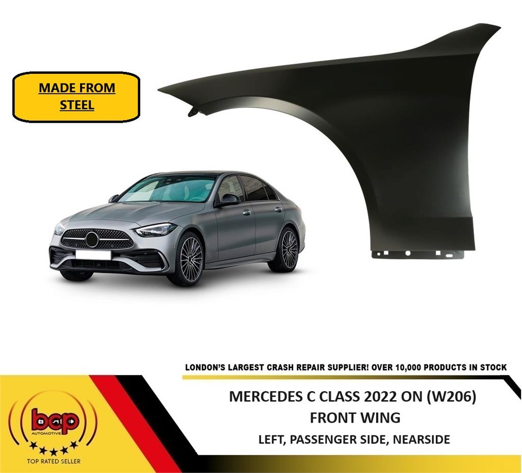 MERCEDES C CLASS W206 2022 FRONT WING PASSENGER SIDE FENDER LEFT STEEL