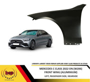 MERCEDES C CLASS W206 2022 FRONT WING PASSENGER SIDE FENDER LEFT ALUMINIUM