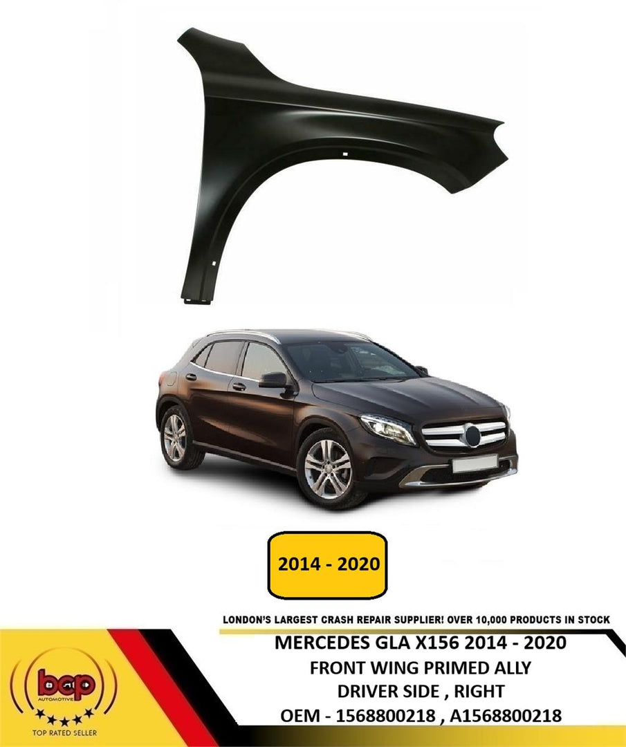 MERCEDES GLA 2014 - 2020 X156 FRONT WING FENDER PRIMED ALUMINIUM DRIVER RIGHT