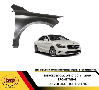 MERCEDES CLA W117 2016 - 2019 FRONT WING FENDER PANEL RIGHT DRIVERS SIDE STEEL