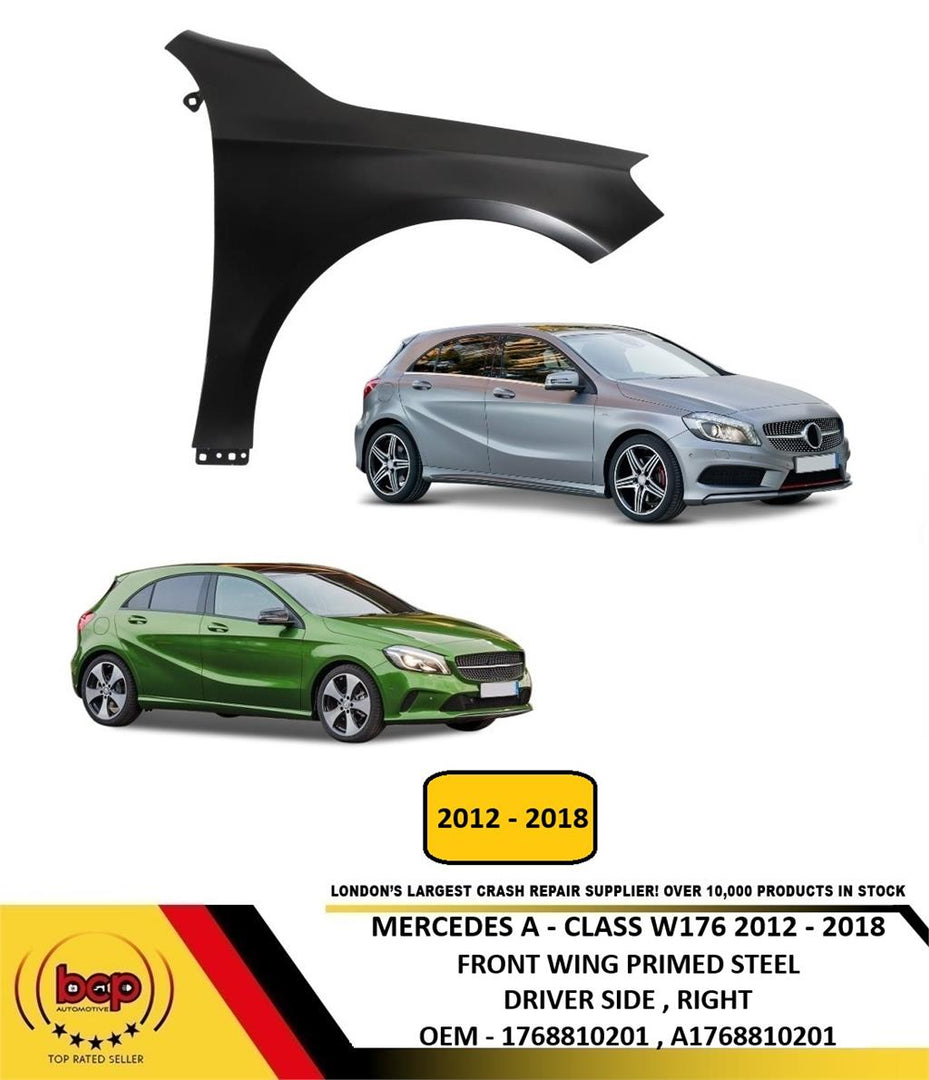 MERCEDES A CLASS W176 2012 -2018  FRONT WING FENDER PRIMED DRIVER SIDE STEEL NEW