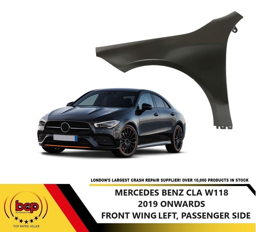 MERCEDES CLA W118 2019 ON FRONT WING FENDER NEARSIDE PASSENGER SIDE PANEL STEEL