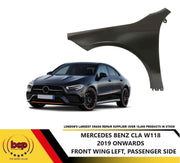 MERCEDES CLA W118 2019 ON FRONT WING FENDER NEARSIDE PASSENGER SIDE PANEL STEEL