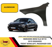 MERCEDES CLA W118 2019 ON FRONT WING FENDER NEARSIDE PASSENGER SIDE  ALUMINIUM