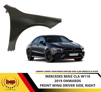 MERCEDES CLA W118 2019 ON FRONT WING FENDER OFFSIDE DRIVERS SIDE PANEL STEEL