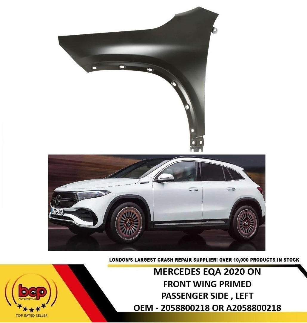 MERCEDES EQA 2020 ON FRONT WING LEFT PASSENGER SIDE ALUMINIUM FENDER PANEL