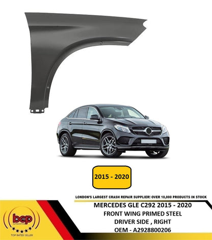 MERCEDES GLE COUPE C292 2015 - 2020 FRONT WING FENDER PANEL DRIVER SIDE RIGHT