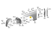 MERCEDES S CLASS W223 2021 ON FRONT WING PRIMED ALUMINIUM DRIVER SIDE RIGHT