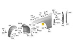 Load image into Gallery viewer, MERCEDES S CLASS W223 2021 ON FRONT WING PRIMED ALUMINIUM PASSENGER SIDE LEFT