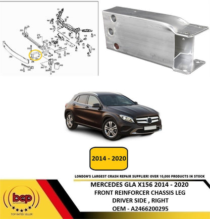 MERCEDES GLA X156 2014 - 2020 FRONT REINFORCER CHASIS LEG BRACKET ALLY RIGHT NEW