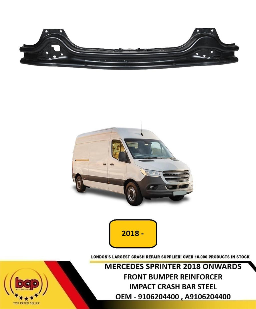 MERCEDES SPRINTER 2018 ON FRONT REINFORCER IMPACT CRASHBAR STEEL NEW A9106204400
