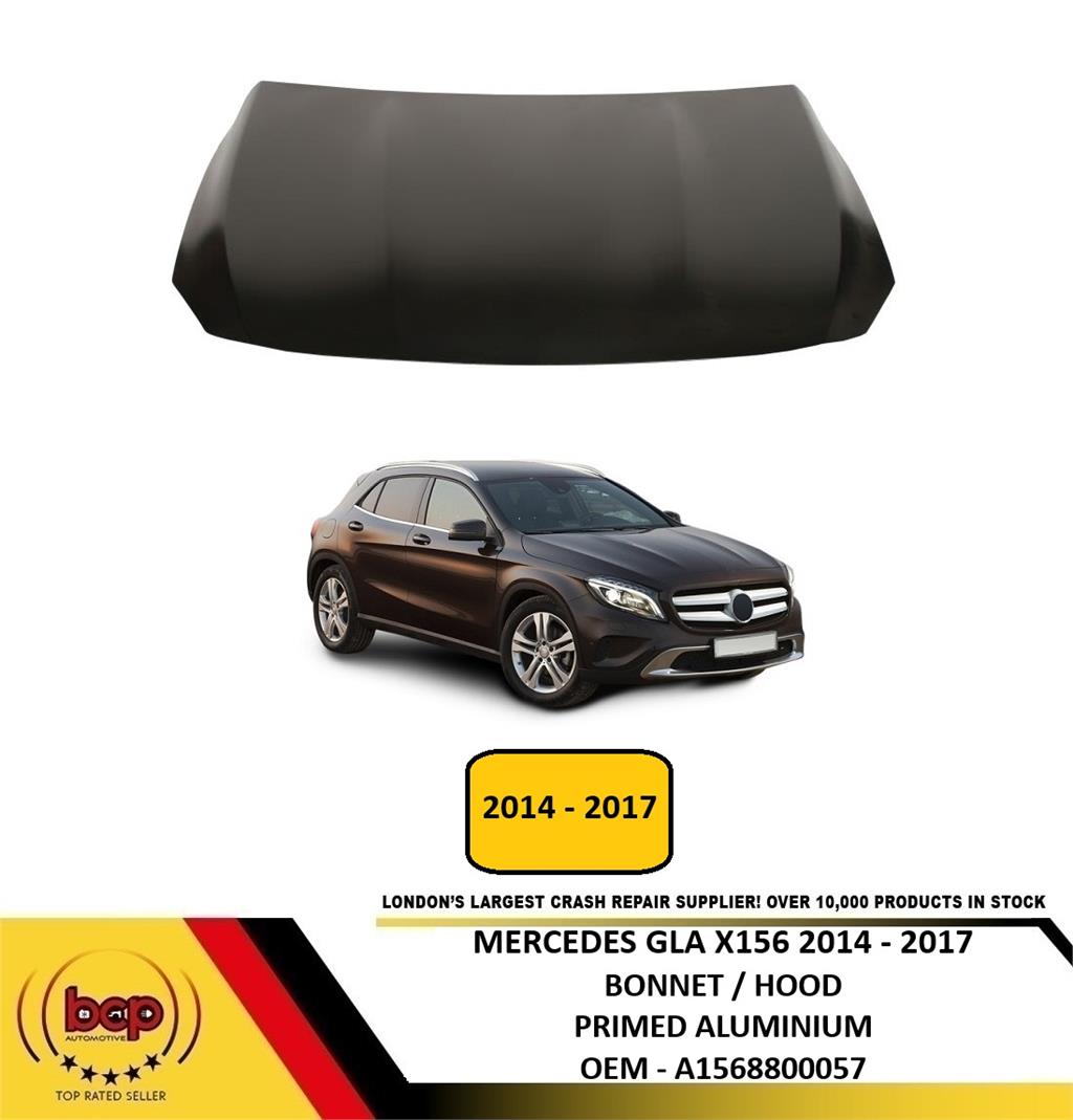 MERCEDES GLA X156 2014 - 2017 FRONT BONNET HOOD PRIMED ALUMINIUM NEW A1568800057
