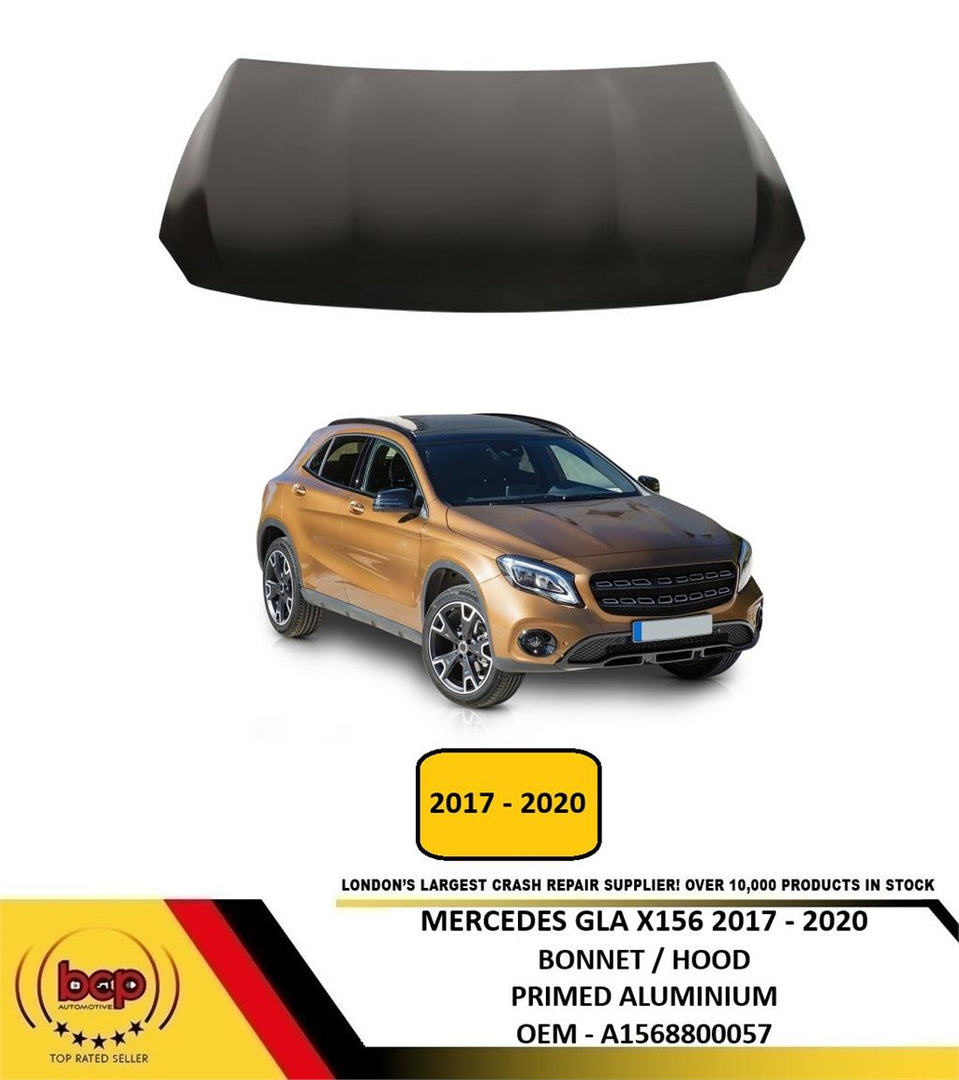 MERCEDES GLA X156 2017 - 2020 FRONT BONNET HOOD PRIMED ALUMINIUM NEW A1568800057