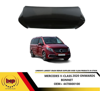 MERCEDES V-CLASS BONNET 2020 ONWARDS W447 HOOD PANEL INSURANCE APPROVED