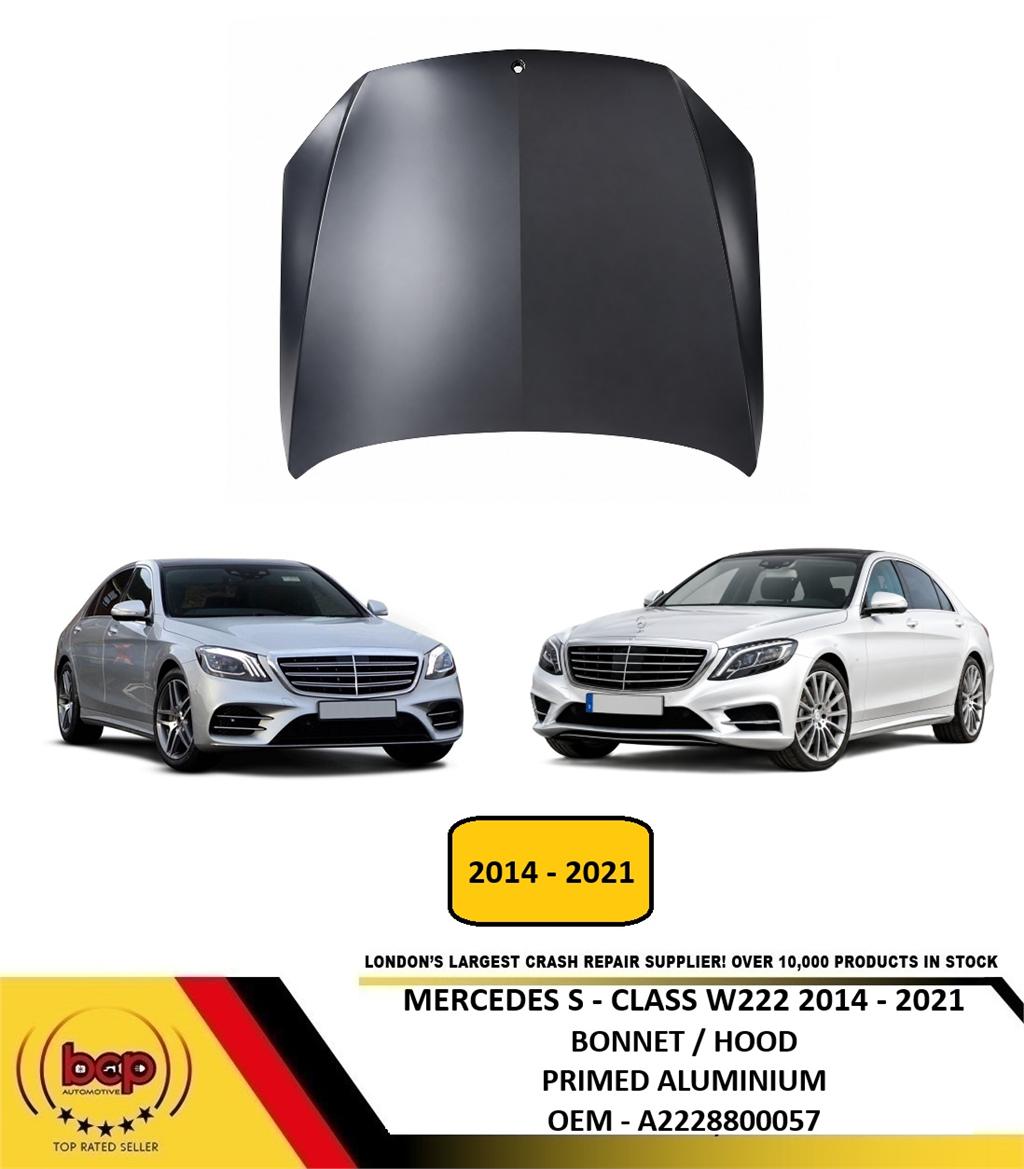 MERCEDES S CLASS W222 2014 - 2021 BONNET HOOD PRIMED ALUMINIUM A2228800057