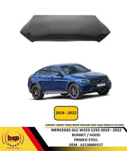 MERCEDES GLC W253 C253 2019 - 2022 BONNET HOOD PRIMED STEEL INSURANCE APPROVED