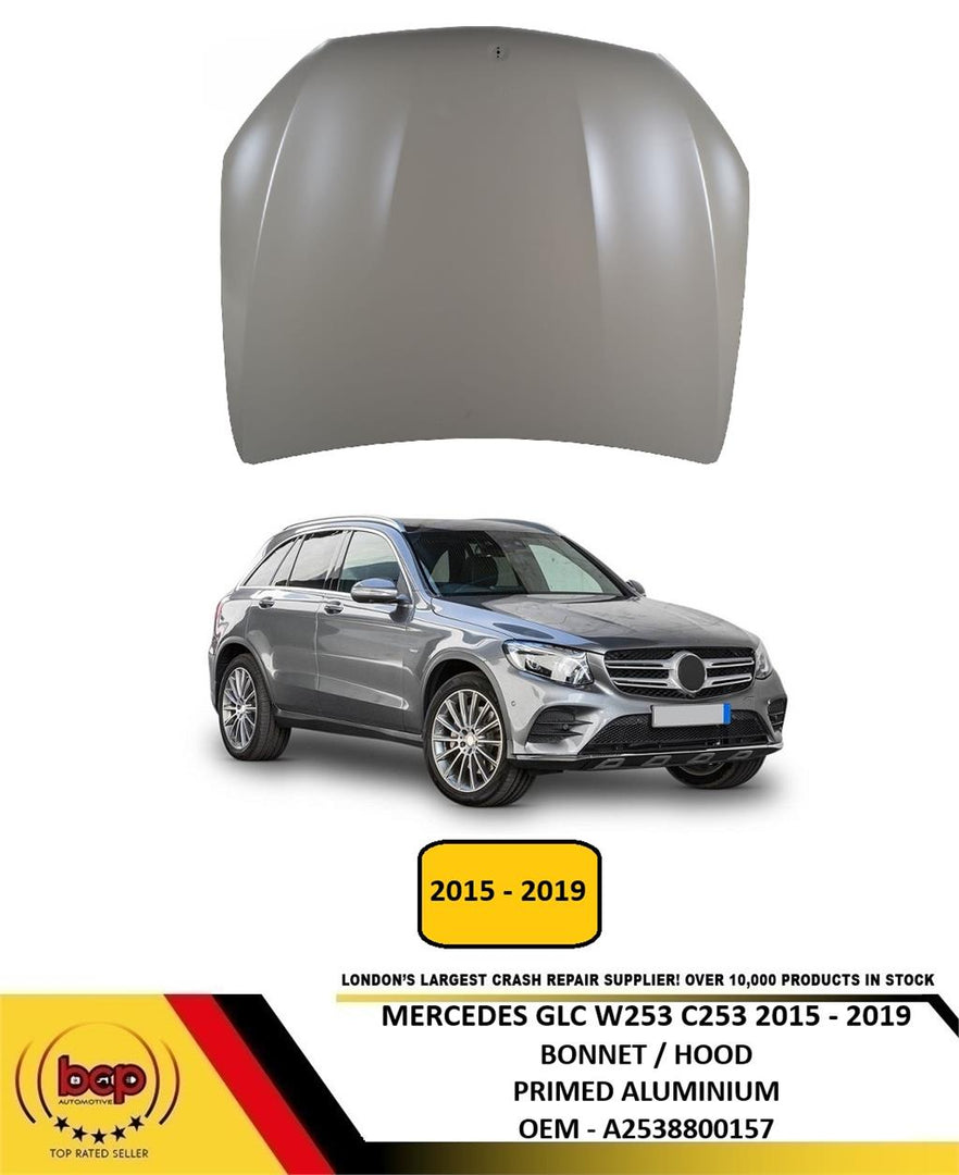 MERCEDES GLC W253 C253 2015 - 2019 BONNET HOOD PRIMED ALUMINIUM NEW A2538800157