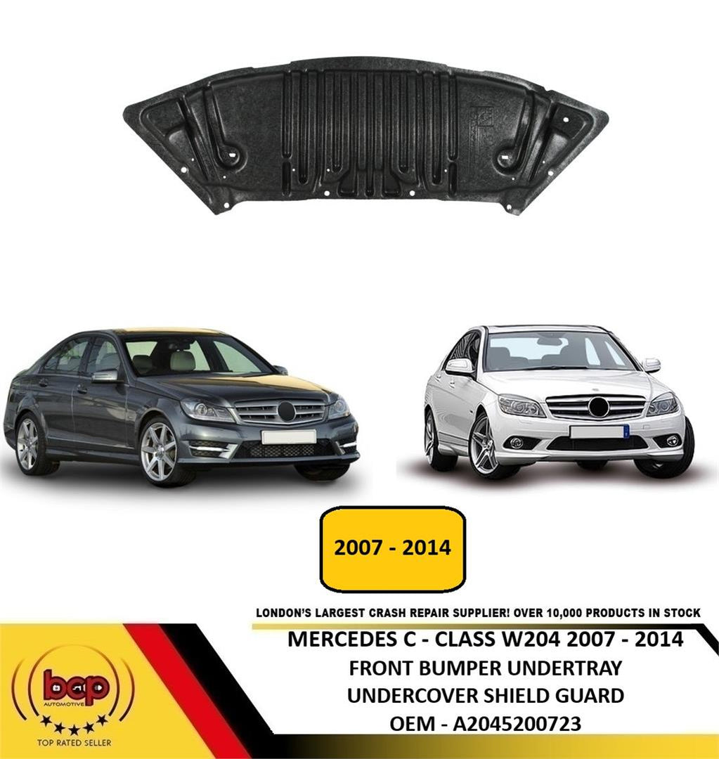 MERCEDES C CLASS W204 2007 - 2014 FRONT BUMPER UNDERTRAY UNDERCOVER SHIELD GUARD