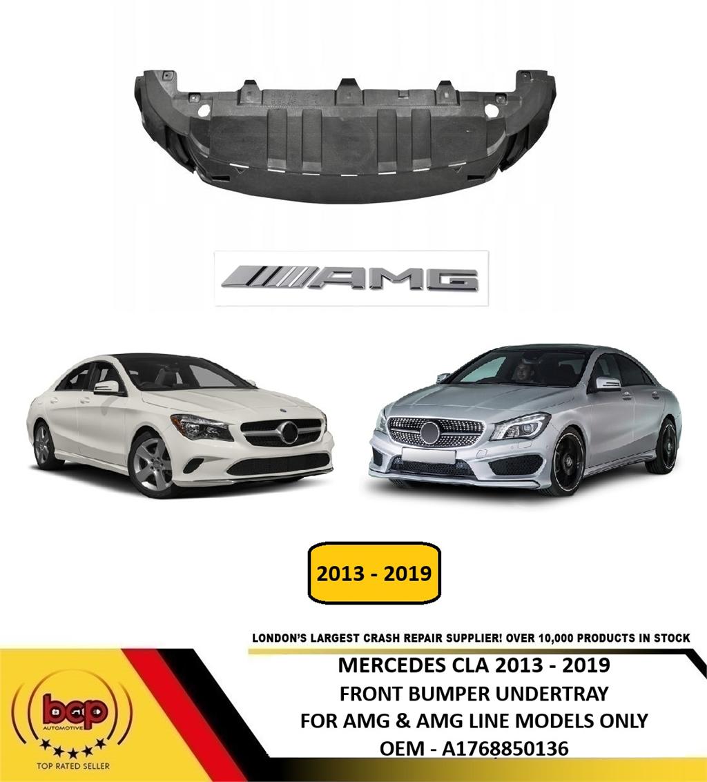 MERCEDES CLA W117 X117 2013 - 2019 FRONT BUMPER UNDERTRAY AMG MODELS A1768850136