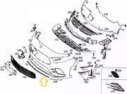 MERCEDES A CLASS W177 2018-2023 FRONT BUMPER CENTRE CHROME MOULDING AMG LINE