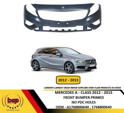 MERCEDES A CLASS W176 2012 - 2015 FRONT BUMPER PRIMED NEW STANDARD MODELS