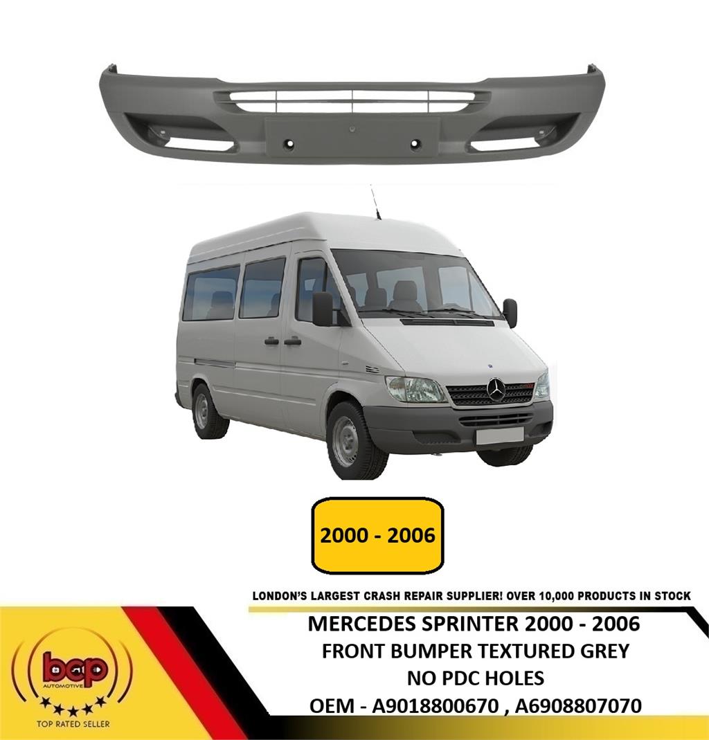 MERCEDES SPRINTER 2000 - 2006 FRONT BUMPER TEXTURED NEW READY TO FIT OEM QUAILTY