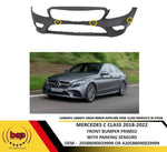 Load image into Gallery viewer, MERCEDES C CLASS 2018 - 2022 W205 FRONT BUMPER PRIMED WITH PARKING SENSOR HOLES
