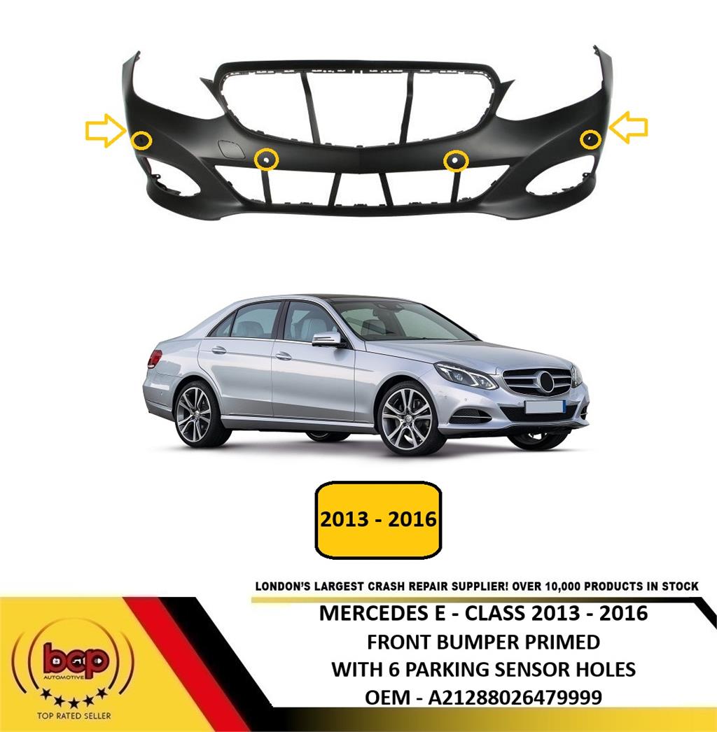 MERCEDES E CLASS  2013 - 2016 W212 FRONT BUMPER WITH 6 PDC HOLES A21288026479999