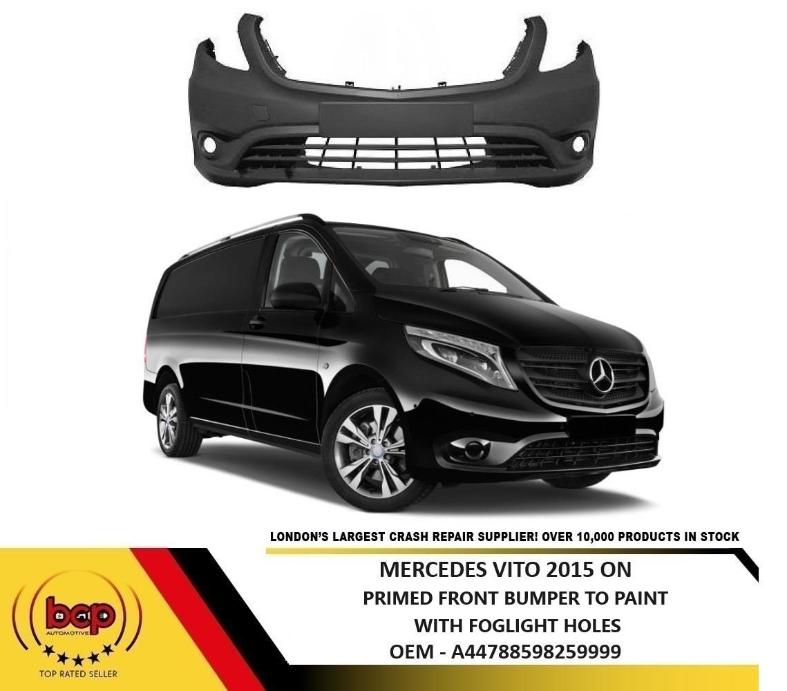 MERCEDES VITO 2015 ON FRONT BUMPER PRIMED SMOOTH WITHOUT PARKING SENSORS