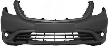 MERCEDES VITO 2015 ON FRONT BUMPER PRIMED SMOOTH WITHOUT PARKING SENSORS