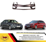 Load image into Gallery viewer, MERCEDES C CLASS 2011 – 2014 FRONT BUMPER WITH PARKING SENSOR &amp; WASH AMG LINE
