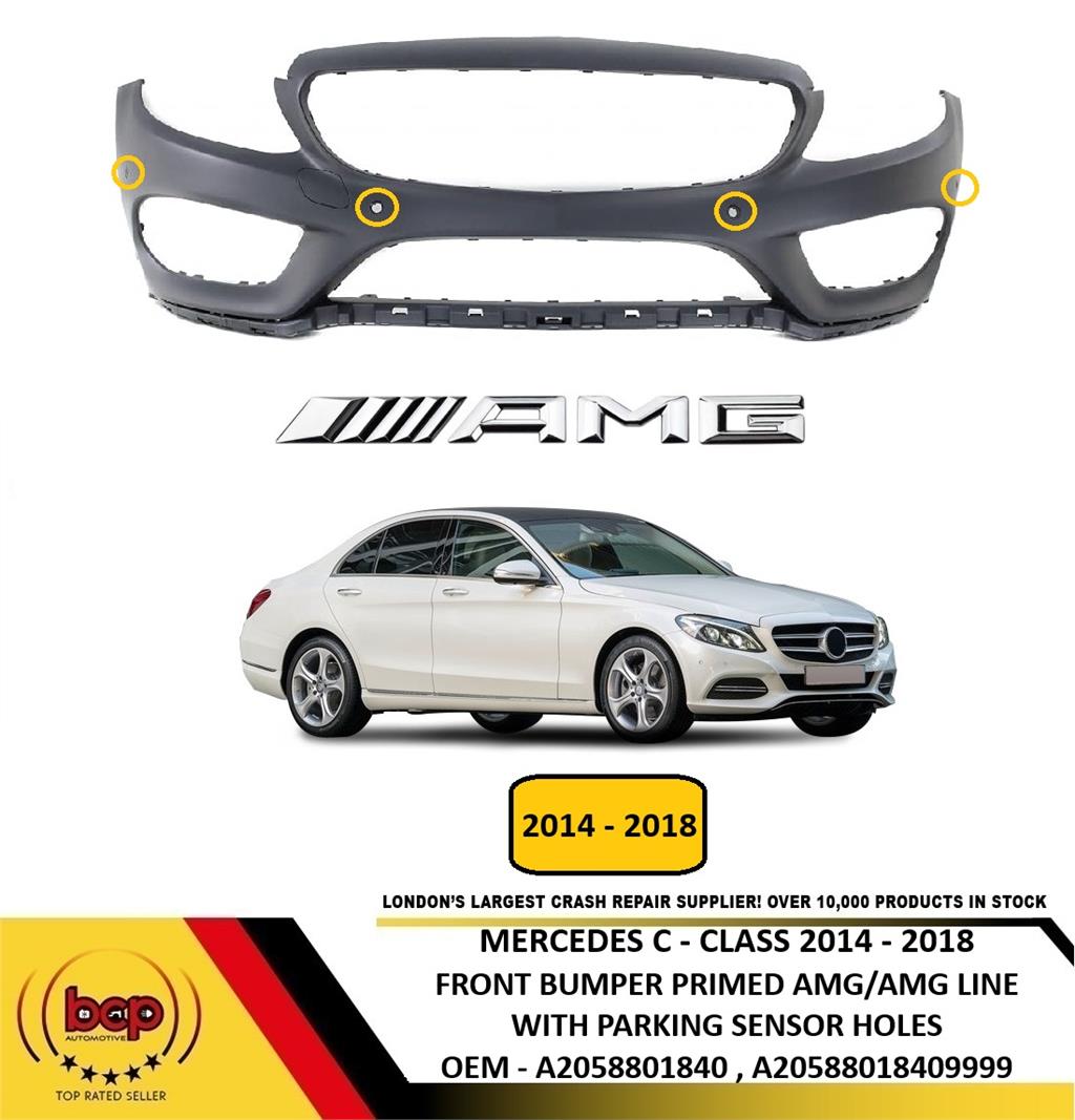 MERCEDES C CLASS W205 2014 - 2018 FRONT BUMPER AMG LINE MODELS A2058801840