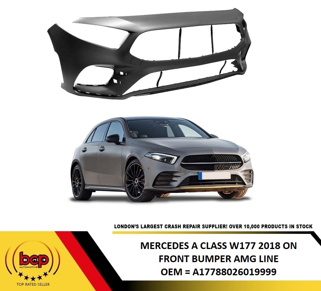 MERCEDES A CLASS FRONT BUMPER AMG LINE MODELS W177 NO PARKING SENSOR HOLES