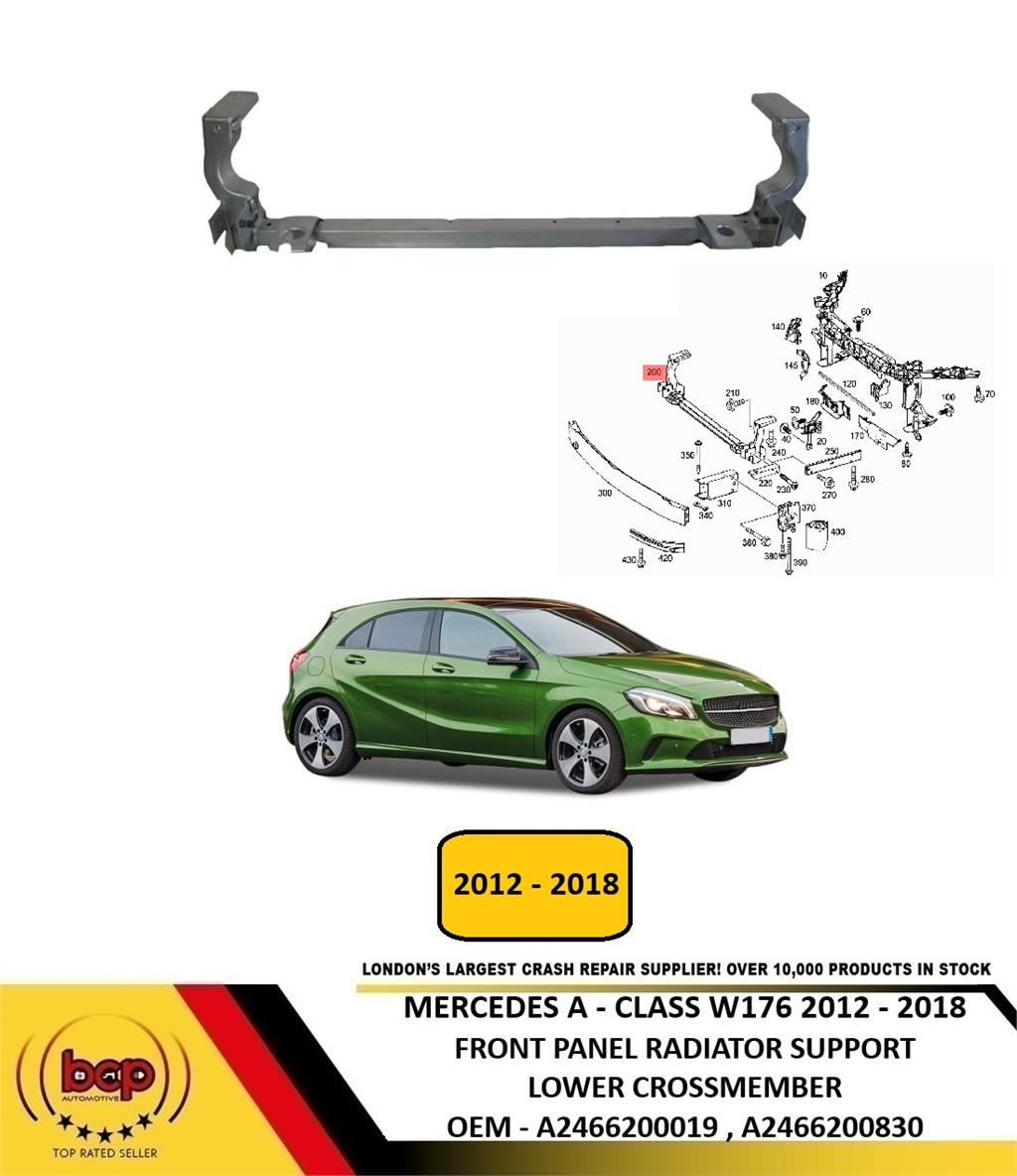 MERCEDES A-CLASS W176 2012 - 2018 FRONT PANEL LOWER RADIATOR SUPPORT CROSSMEMBER