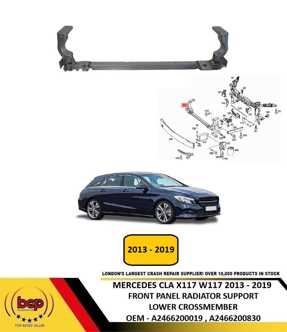 MERCEDES CLA X117 W117 2013 -2019 FRONT PANEL LOWER RADIATOR SUPPORT CROSSMEMBER