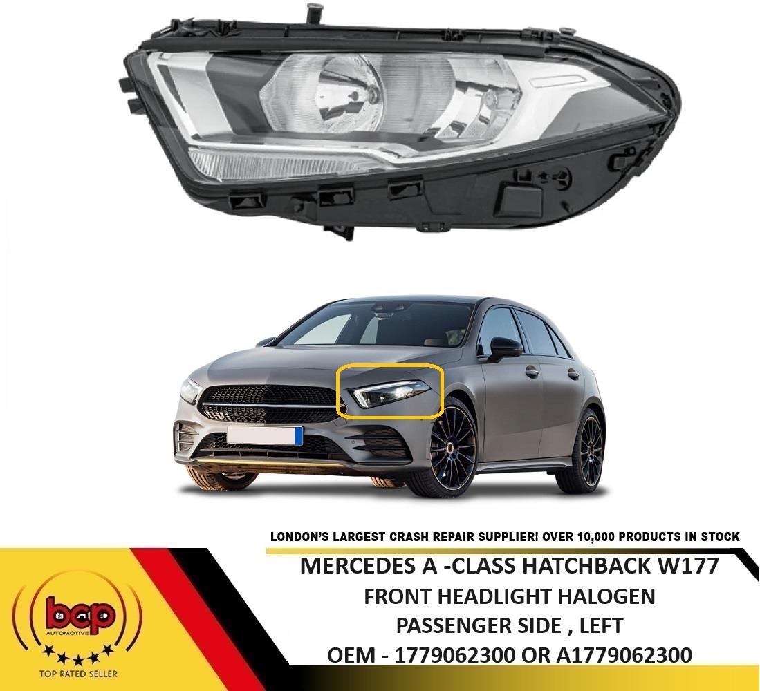 MERCEDES A CLASS W177 2018 - 2023 HEADLIGHT HALOGEN LED DRL PASSENGERS HELLA