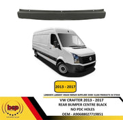 WW CRAFTER 2013 - 2017 REAR CENTRE BUMPER NO SENSOR NO DOOR STEP NO TOW